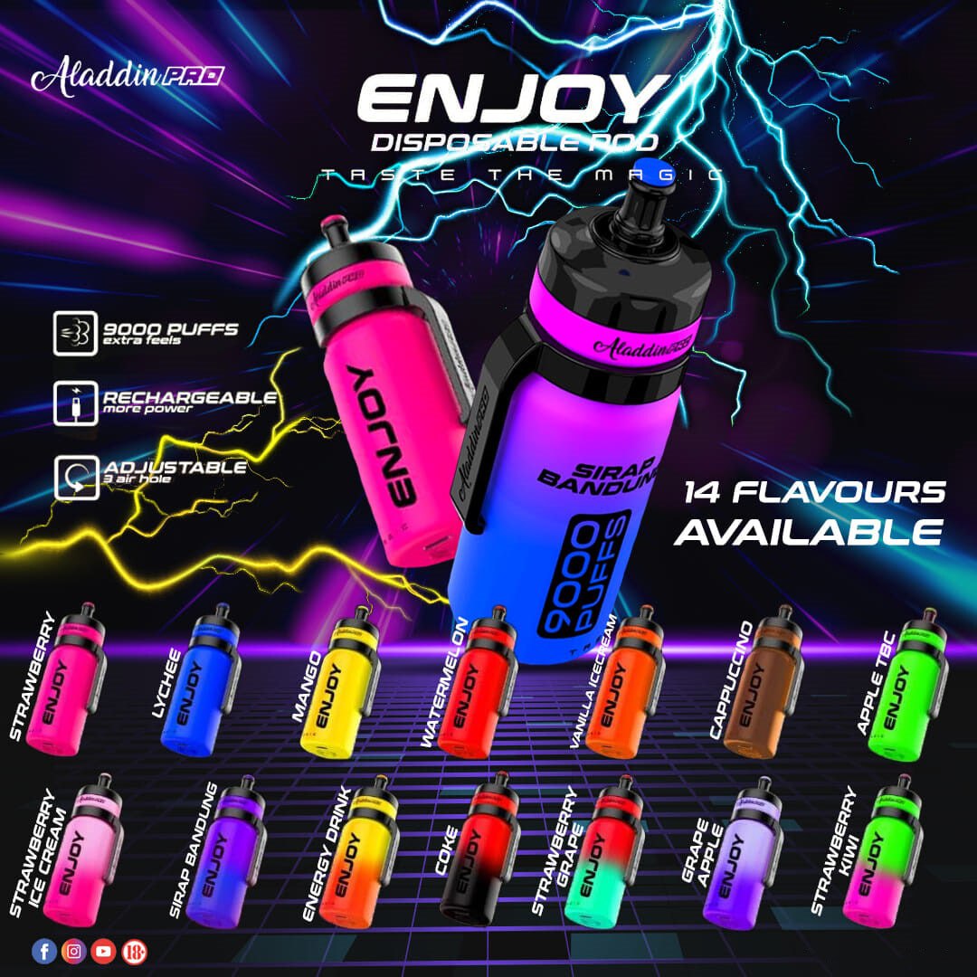 ALADDIN PRO ENJOY 9000 PUFF - DOPE MALAYSIA ALADDIN PRO ENJOY 9000 PUFF - DOPE MALAYSIA